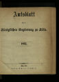 Amtsblatt der Königlichen Regierung zu Cöln / 1865 (unvollständig)