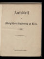 Amtsblatt der Königlichen Regierung zu Cöln / 1868 (unvollständig)