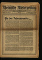 Rheinische Mieterzeitung / Jahrgang 1933