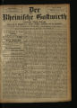 Der Rheinische Gastwirt / 1906 (unvollständig)