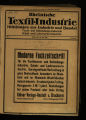 Rheinische Textil-Industrie / 1. Jahrgang 1919