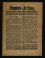 Bundes-Zeitung / 1. Jahrgang 1920