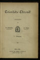 Trierische Chronik / 4. Jahrgang 1907/08