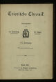 Trierische Chronik / 8. Jahrgang 1911/12