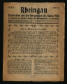 Rheingau / 1. Jahrgang 1921