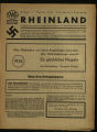 Rheinland / 14. Jahrgang 1934