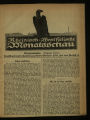 Rheinisch-Westfälische Monatsschau / 1917 Kriegsausgabe