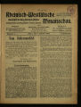 Rheinisch-Westfälische Monatsschau / 3. Jahrgang 1904