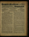 Rheinisch-Westfälische Monatsschau / 4. Jahrgang 1905