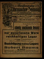 Westdeutsche Uhrmacher- Zeitung / 9. Jahrgang 1920 (unvollständig)
