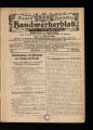 Neues deutsches Handwerkerblatt / 8.1906