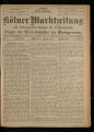 Kölner Marktzeitung und Nahrungsmittelanzeiger für Westdeutschland / 2. Jahrgang 1906