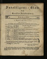 Intelligenz-Blatt des Kreises Saarbrücken / 1833 (unvollständig)