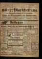 Kölner Marktzeitung und Nahrungsmittelanzeiger für Westdeutschland / 3. Jahrgang 1907...