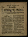 Gnädigst privilegirtes Bönnisches Intelligenz-Blatt / 1772
