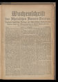 Wochenschrift des Rheinischen Bauern-Vereins / 4. Jahrgang 1909