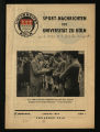 Sport-Nachrichten der Universität zu Köln / 6.1964