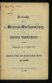Bericht über die 1. General-Versammlung des Allgemeinen Organisten-Vereins / 1. Jahrgang 1893