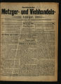 Westdeutscher Metzger- und Viehandels-Anzeiger / 1. Jahrgang 1895 (unvollständig)