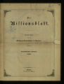 Das Missionsblatt / 61. Jahrgang 1886