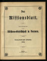 Das Missionsblatt / 87. Jahrgang 1912