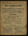 Correspondenzblatt der Handwerkskammer Düsseldorf / 3. Jahrgang 1902  (unvollständig)