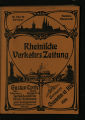 Rheinische Verkehrs-Zeitung / 1. Jahrgang 1903