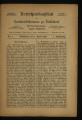 Korrespondenzblatt der Handwerkskammer zu Düsseldorf / 6. Jahrgang 1905/06 (unvollständig)