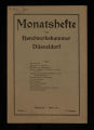 Monatsheft der Handwerkskammer zu Düsseldorf / 17. Jahrgang 1916/17