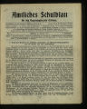 Amtliches Schulblatt für den Regierungsbezirk Coblenz / 1. Jahrgang 1911 (unvollständig)