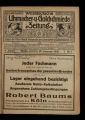 Westdeutsche Uhrmacher- und Goldschmiede-Zeitung / 9/10.. Jahrgang 1921 (unvollständig)