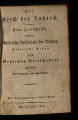 Das Reich der Todten / 18,1. Jahrgang 1803