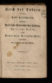 Reich der Todten / 24. Jahrgang 1809 (unvollständig)