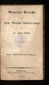 General-Bericht des Königlich-Rheinischen Medicinal-Collegii / 1841