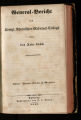 General-Bericht des Königlich-Rheinischen Medicinal-Collegii / 1845
