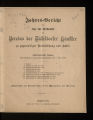 Jahres-Bericht über die Lage und Wirksamkeit des Vereins der Düsseldorfer Künstler zu...