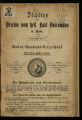 Blätter des Vereins vom heil. Karl Borromäus in Bonn / NF2.1896