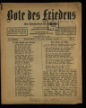 Bote des Friedens : ein Sonntagsblatt für jedermann / 27.1916 (unvollständig)