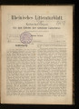 Rheinisches Litteraturblatt / 1.1888/89