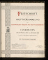 Festschrift zur Hauptversammlung des Historischen Vereins für den Niederrhein zu Euskirchen