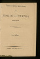 Observationes Botanicae in Horto Dickensi Notatae