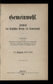 Das Gemeinwohl / 21.1908/09