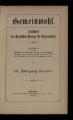 Das Gemeinwohl / 31.1918/19