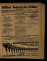 Kölner technische Blätter / 1922,1-18