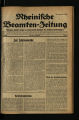 Rheinische Beamten-Zeitung / 8. Jahrgang 1930