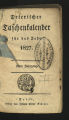 Trierischer Taschenkalender / 22. Jahrgang 1827