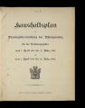 Haushaltsplan der Provinzialverwaltung der Rheinprovinz / 1901/02