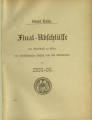 Finalabschlüsse der Stadtkasse zu Köln, der selbstständigen Kassen und der Nebenfonds / 1892-93