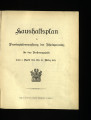 Haushaltsplan der Provinzialverwaltung der Rheinprovinz / 1914