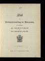 Etat der Provinzialverwaltung der Rheinprovinz /1895/96